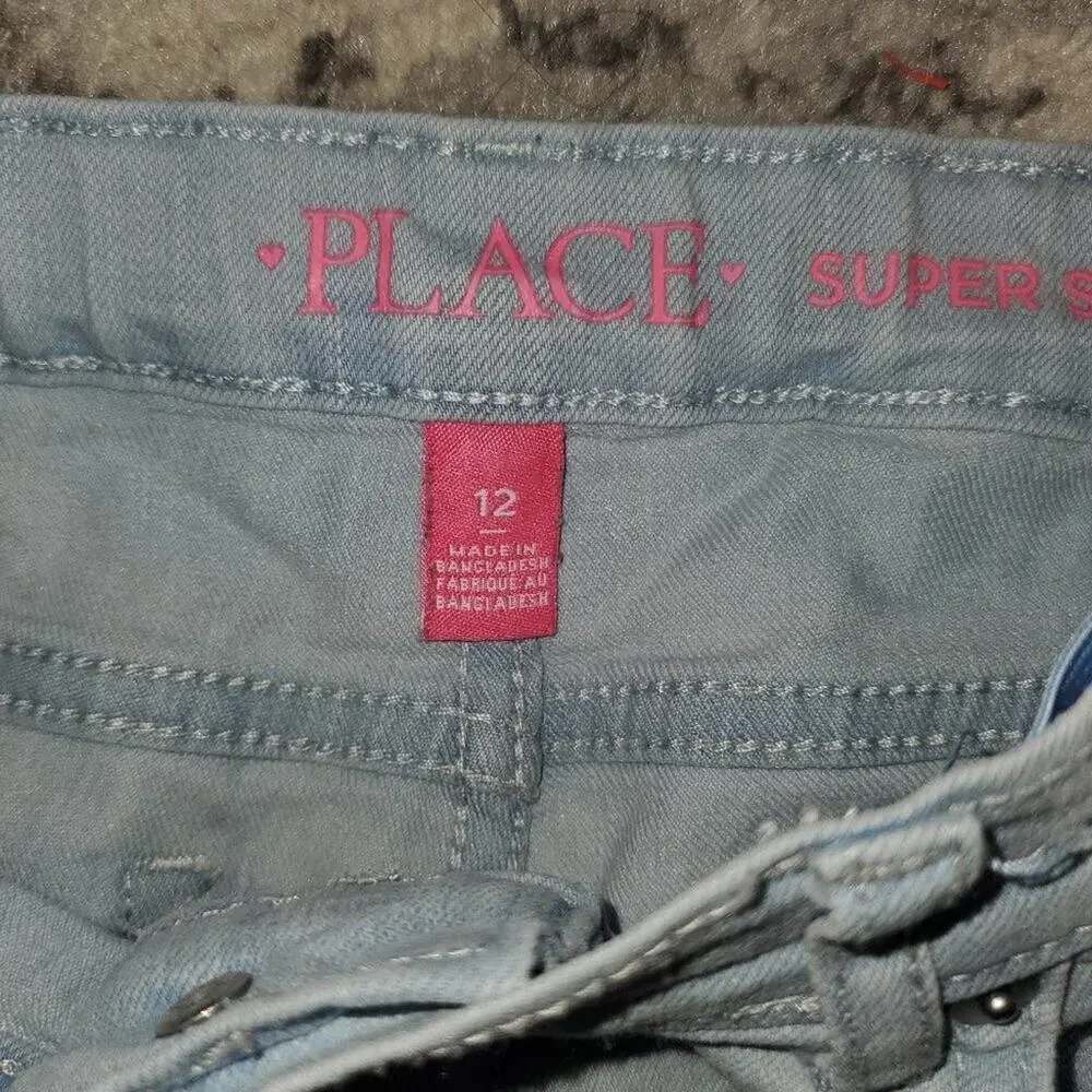 Cat & Jack / Children's Place Blue Shades Jeans || sz 12 EUC